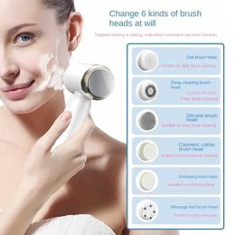 Home Beauty Instrument Display screen model new electric facial cleaning tool brush silicone beauty Q240507