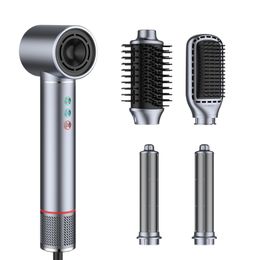 5-in-1 hair dryer air brush multifunctional electric straightener negative ion curler hair dryer styling set 240429