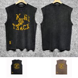 24ss designer mens tank tops trendy brand fashion sleeveless t shirt summer cotton vest breathable and comfortable ZJBAM130 wings flying shoe printed vest size S-XXL
