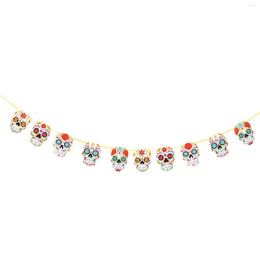 Party Decoration Day Of The Dead Banner Garland Sugar Hanging Mexican Fiesta For