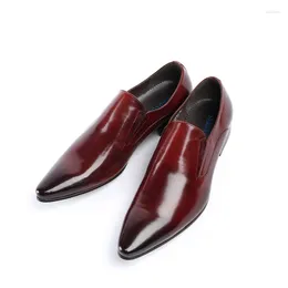 Dress Shoes Men's Leather Pointy A Man In Business Married Derby