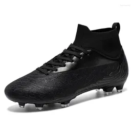 American Football Shoes Boots Long Spike Soccer Men's Adults Sports Kids Professional Non-slip Breathable Trainning Cleats Footwear