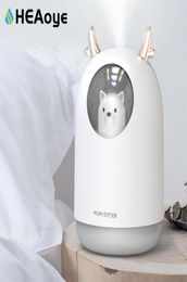 Ultrasonic Electric USB Deer Air Humidifier 300ML Pet Timing Aroma Essential Oil Diffuser Cool Mist Maker Fogger With Light Y200413309822