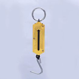 Yellow Fishing Scale with Hook Portable Mechanical Luggage Scale Weight Scale Auto-off Function for Household Shops