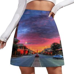 Skirts Main Street Sunrise Mini Skirt Dresses Summer Woman 2024 In External Clothes For Girls