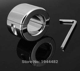 Stainless Steel Scrotum Ring Metal Ball Weights Enhancer CBT Locking Cock Ring Ball Stretchers Perfect Scrotum Pendant 600g7826758