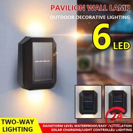 Garden Decorations Solar Light Outdoor Waterproof Up And Down Lighting Powered Lamps Wall For Decoration LED Street