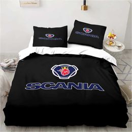 Bedding sets Scania Bedding Truck Twin Bedding Set 3-piece Comfort Set Bedding Set Double sided Bedding J240507