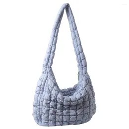 Bag Lattice Pattern Women Handbags Large Capacity Ladies Tote Bags Casual Fashion Simple Nylon Quilted Elegant For Weekend Vacation