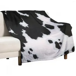 Blankets Cowhide Throw Blanket Decorative Sofa Heavy Soft Big