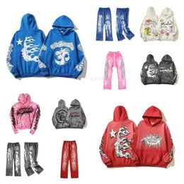 Sweatshirts Designer Hoodie Pullover Bet Graphic Print Pink Red Oversized Hooded Men Women Haruku Gothic Tops Streetpant T8