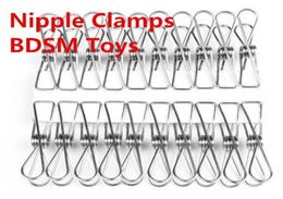 bdsm labia clamp nipple torture clamps Clips breast bondage gear Slave Trainer adult Sex Toys 10pairlot2358722