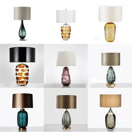 Table Lamps TEMOU Nordic Modern Glaze Lamp Fashionable Art Iiving Room Bedroom El LED Personality Originality Desk Light