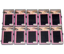 Navina 10cases Professional Individual Mink Eyelash Extension Faux Silk Eyelashes Artificial Makeup Fake False Eye Lashes Cilia7527984