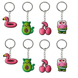 Keychains Lanyards Cute Animals Keychain Boys Keyring For Backpack Car Charms Men Suitable Schoolbag Women Kids Party Favors Drop Deli Otrdt