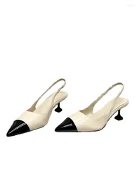 Dress Shoes Clash Of Colours High Heels Fashion Personality Elegant Temperament Atmosphere 2024 Spring And Summer 0126