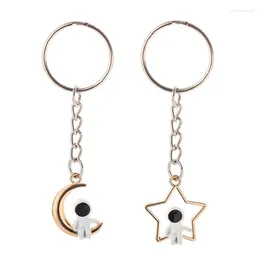 Keychains Astronaut Keychain Adornment Simple Portable Cell Phone Accessories Bag Ornament F19D