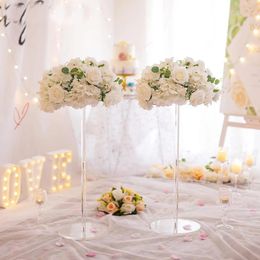 Party Decoration Wedding Vases Centrepieces For Tables - 2pcs Tall Acrylic Flower Vase Flowers Stand Decorations