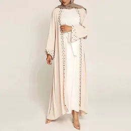 Etnik Giyim Eid Dubai Abaya Kimono Femme Türkiye Müslüman Moda Başörtüsü Elbisesi Robe De Moda Musulman Avrupa İslam Kadın Vestidos