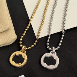 Letter Designer Pendants Necklaces Jewelry Stainless Steel Brand Necklace Men Womens Wedding Party Gifts Trendy Personality Bead Chain