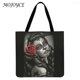 Shopping Bags Casual Large Tote Handbags Linen Women Female Bag Capacity