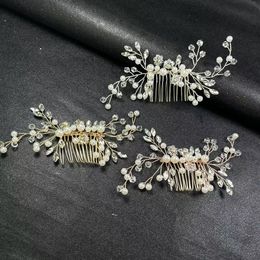 Bride Headdress Leaf Headbands Rhinestone Women Hair Ornaments Wedding Bridal Hair Accessories Hair Vine Hair Comb