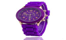 Wristwatches 2022 S Geneva Brand Silicone Women Watch Ladies Fashion Dress Quartz Wristwatch Female Montre Femme Watches7724763