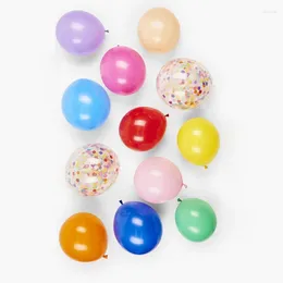 Party Decoration 12Pcs/Set Sequin Colored Confetti Balloon Kit Latex Wedding Birthday Girl Boy Baby Shower Decorations