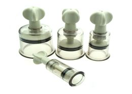 1 Pair Pump Suction Cupping Nipple Enhancer Enlargement Breast Enlarger Vacuum Rotary Bondage Fetish Adult Toy3926880
