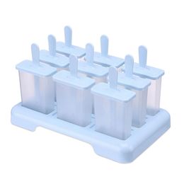 Reusable Ice Cream Popsicle Mould DIY Pop Mould Homemade Frozen Dessert Ice Box Ice Lolly Maker Moulds Ice Cube Tray HW0248