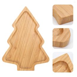 Storage Bottles Wood Decor Christmas Plate Sushi Home Dish Snack Food Tray Kitchen Supply Service