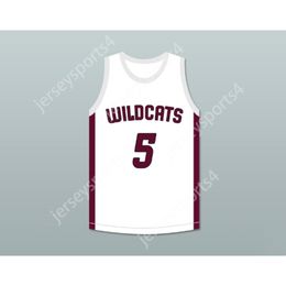 Custom Any Name Any Team PATRICK MAHOMES 5 HIGH SCHOOL WILDCATS BASKETBALL JERSEY 2 All Stitched Size S-6XL Top Quality