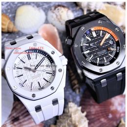 Wristwatches 15707 Ceramic Watches SUPERCLONE Aaaaa 42Mm Glass Swiss Carbon 15706 Zf APS Designers Mechanical Brand Ipf 13.9Mm Men Fibre Dive 3120 52856