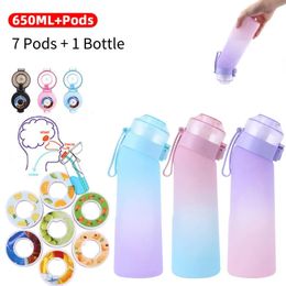 650ML Flavoured Water Bottle Scent Up Water Cup Air Flavoured Sports Drink Water Bottle Suitable Pods and Bottle For Outdoor Water 240507