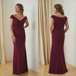 Elegent Mermaid Jasmine Mother of The Bride Dress V Neck Short Sleeve Crystal Ruched Wedding Guest Dresss Floor Length Evening Gown 0508