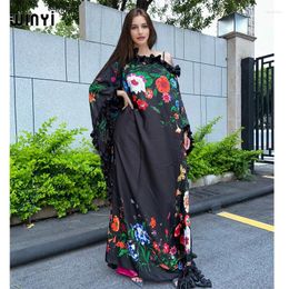 Ethnic Clothing WINYI Middle East Print Kaftan Fashion African Beach Outfits For Women Evening Maxi Dress Muslim Abaya Dubai Luxury