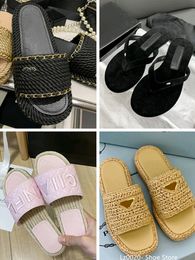 Paris Luxury Designer Slippers Женские бренды сандалии 2c каналы обувь повседневная женская мула плоская обувь пляжная высокая каблука против скольжения.