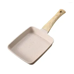 Pans Yuzi Burn Square Stone Frying Pan Egg Roll Mold Gas Stove Mini Pot