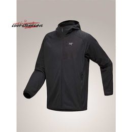 Jacket Outdoor Zipper Waterproof Warm Jackets DELTA Men Black Hooded Jack J2WK