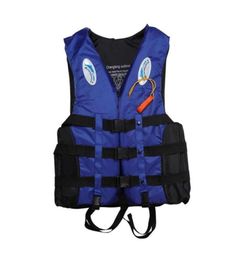 S3XL Adult Life vest Jacket Lifesaving Swimming Boating Sailing Whistle Blue EPE Material5958325