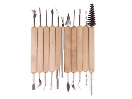 11pcs Wood Working Tools Clay Sculpting Set Wax Wood Carving Tools Pottery Shapers Polymer Modeling Hand Tools6508628