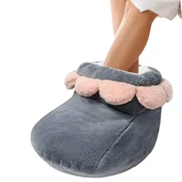Carpets Electric Foot Heater Soft PP Cotton Stuffed Warmer Rechargeable Slipper Women's Winter Accessories For Working Reading