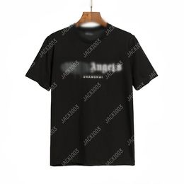 Palm PA Harajuku 24SS Summer Letter Printing Spray Paint Logo T Shirt Boyfriend Gift Loose Oversized Hip Hop Unisex Short Sleeve Lovers Style Tees Angels 2009TOY