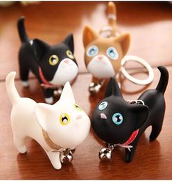 New Cute Meow Cat Doll Key Chain PU Lovers Styles Souvenirs Wedding Keychains Fashion Gift Key Ring 5pcslot8048566