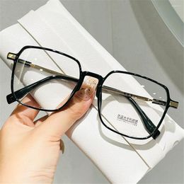 Sunglasses Stylish Anti Radiation Anti-Blue Light Glasses Clear Frame Women Korean Style Retro Square Eyewear Transparent