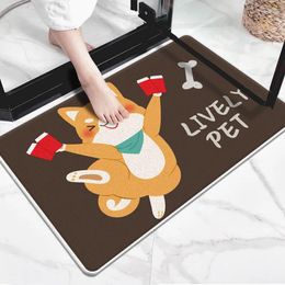 Carpets Christmas Dog Pet Mat Non Slip Cute Creative Animal Door Suitable For Indoor 8by10 Area Rugs Dining Room Carpet