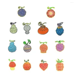 Brooches Devil Fruit Lapel Pins For Backpack Enamel Pin Men On Clothes Bags Briefcase Badges Accessories Friends Gifts