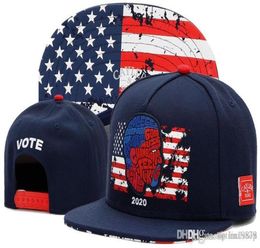 VOTE 2020 usa flag Baseball Caps Brand Summer sports Men Women Adjustable Casual Hip Hop Bone Snapback Hats7597426