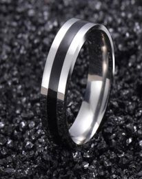 Vintage White Gold Colour 316L stainless steel Ring Mens Jewellery for Women Wedding Band male ring for lovers G153663097