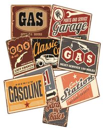 Vintage Posters Motor Oil Plaque Metal Tin Signs Garage Gas Station Decorative Tyre Service Retro Wall Art Decor4526560